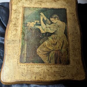 Vtg 60's Jewelry Box Dr Zhivago Laura's Theme Mele The Lute Player